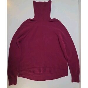 J Crew Women's S  Wool Alpaca Sweater Turtleneck Modern Casual Pink/Purple